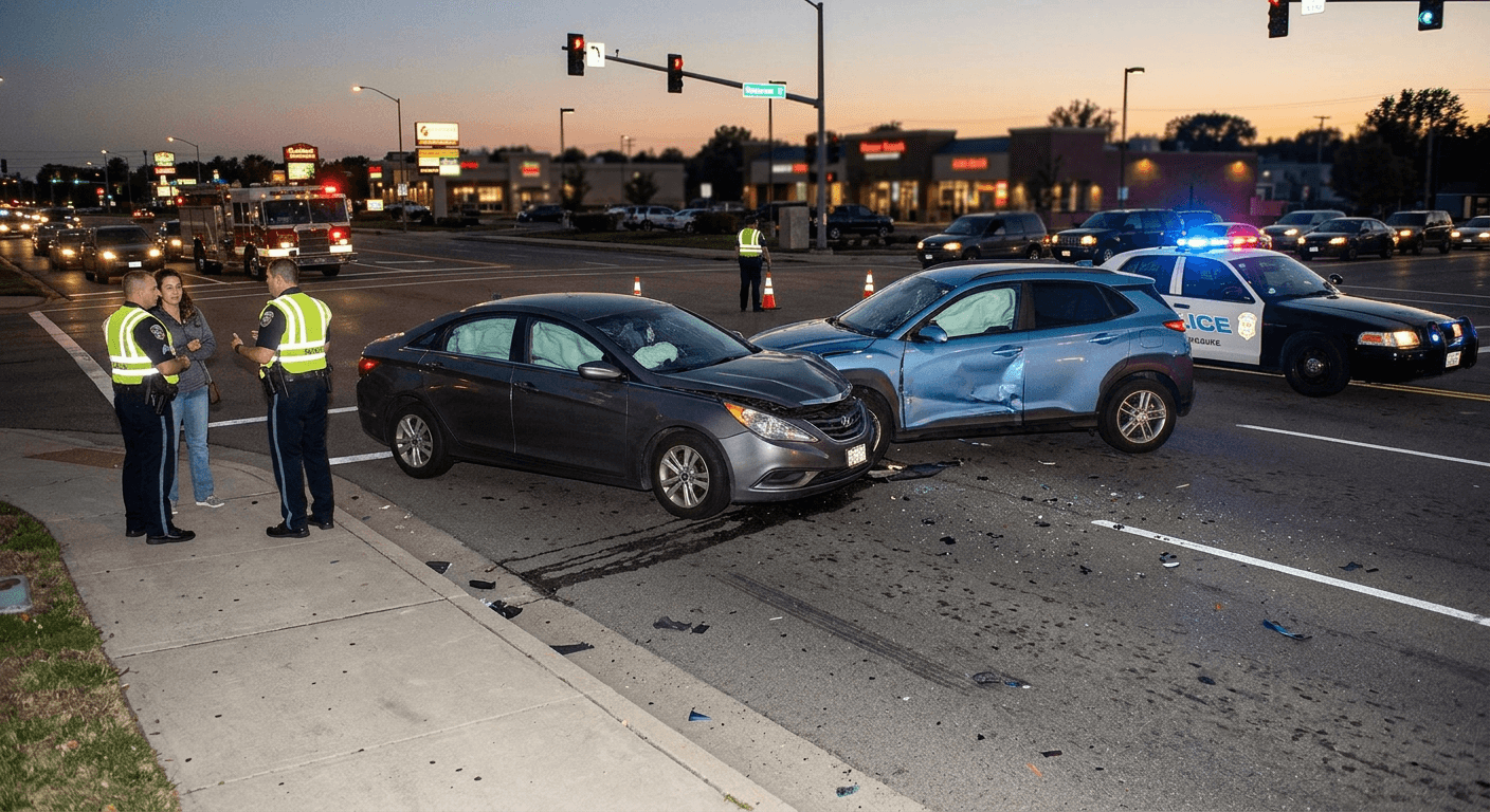 Patient receiving chiropractic treatment after a car accident at Advanced Wellness Chiropractic