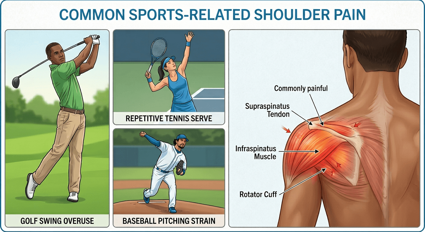 Chiropractor treating shoulder pain at Advanced Wellness Chiropractic in Bridgeton MO